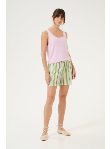 CULTURE Top dzianinowy w kolorze jasnoróżowym