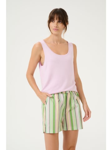 CULTURE Top dzianinowy w kolorze jasnoróżowym