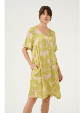 CULTURE Jurk beige/groen