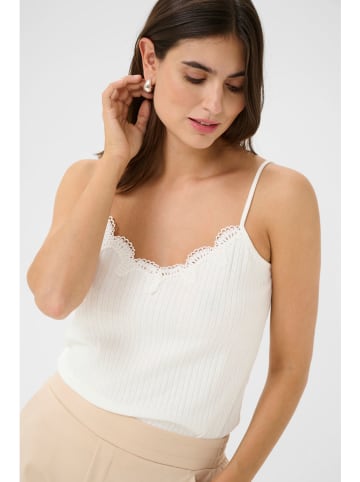 CULTURE Top w kolorze białym