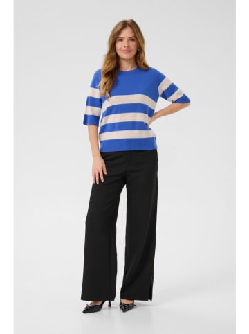 CULTURE Wełniany sweter w kolorze niebieskim