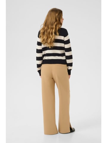 CULTURE Wollcardigan in Schwarz/ Weiß