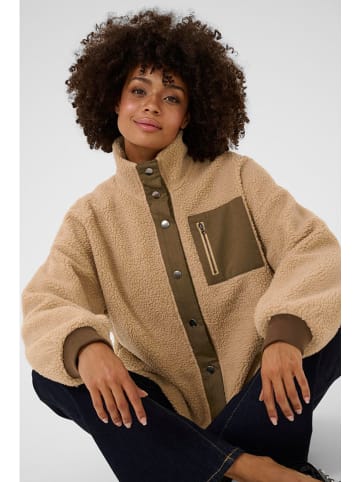 CULTURE Fleece vest beige