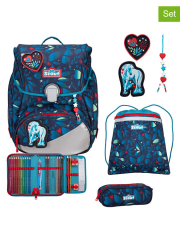 Scout 5-częściowy zestaw szkolny "Alpha Set LED" - 29 x 40 x 24 cm