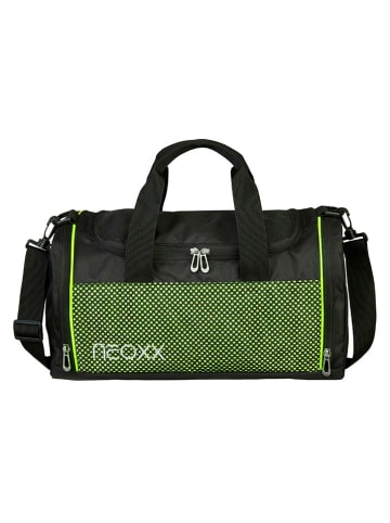 neoxx Torba sportowa "Champ" w kolorze zielono-czarnym - 41,5 x 22,5 x 20 cm