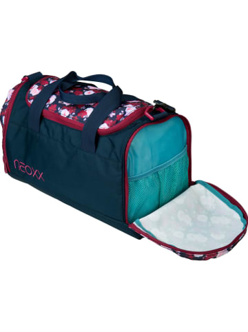 neoxx Sporttasche "Champ" in Dunkelblau/ Bordeaux - (L)41 x (B)22 x (H)20 cm