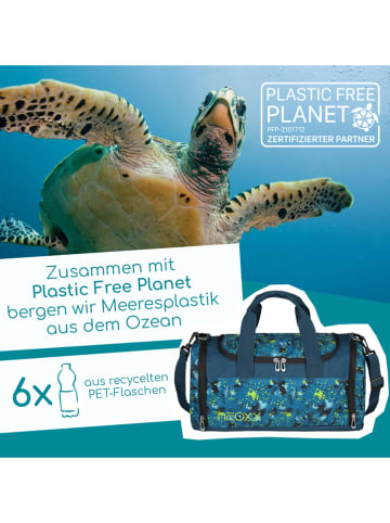 neoxx Torba sportowa "Champ" w kolorze morskim - 41 x 22 x 20 cm