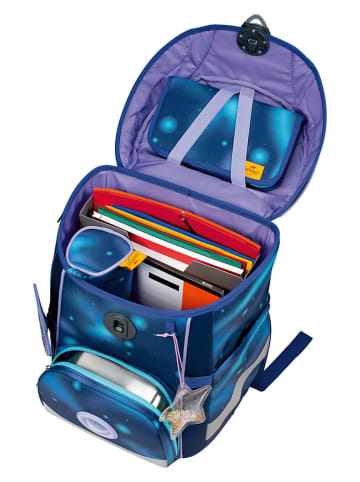 DerDieDas 6tlg. Schulranzen-Set "ErgoFlex Easy Set" in Dunkelblau - (B)28 x (H)39 x (T)24 cm