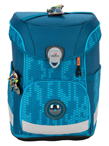 DerDieDas 6-częściowy zestaw szkolny "Trendsport" w kolorze niebieskim