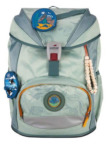 DerDieDas 6tlg. Schulranzen-Set "ErgoFlex ECO Set" in Grau - (B)30 x (H)38 x (T)23 cm