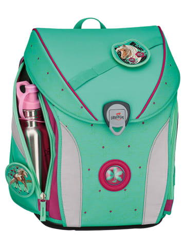 DerDieDas 5tlg. Schulranzen-Set " ErgoFlex Max - Peppermint Pony" in Türkis