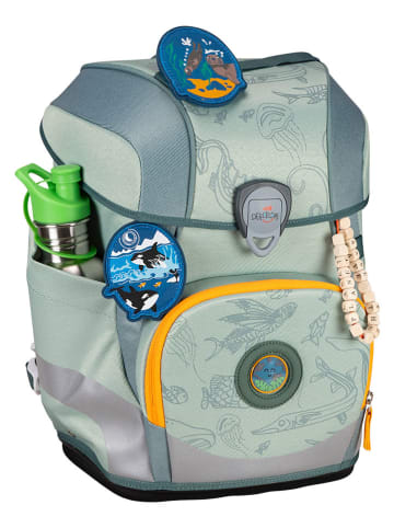 DerDieDas 6tlg. Schulranzen-Set "ErgoFlex Tiny ECO Set" in Grau - (B)30 x (H)38 x (T)23 cm