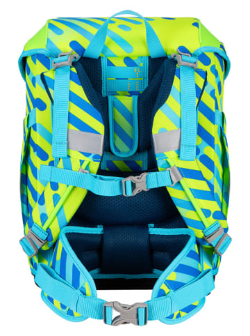 DerDieDas 6-częściowy zestaw szkolny "ErgoFlex Tiny NEON Set" -  30 x 38 x 23 cm