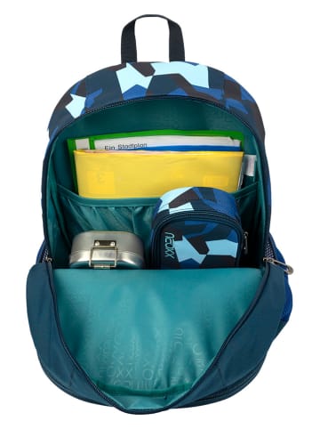 neoxx Rucksack "Flow" in Blau - (B)28 x (H)42,5 x (T)18 cm