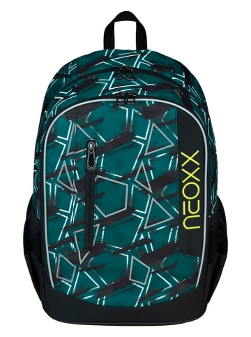 neoxx Rucksack "Flow" in Grün - (B)28 x (H)42,5 x (T)18 cm