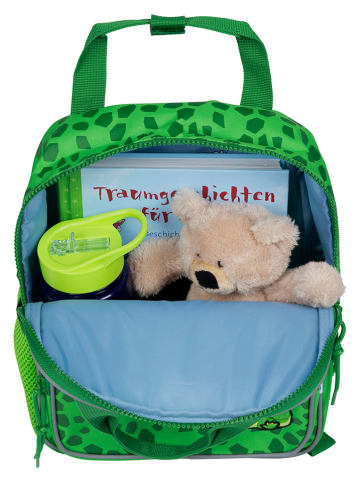 SCOOLI Plecak "Coco Croco" w kolorze zielonym - 24 x 29 x 13 cm