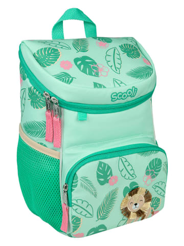 SCOOLI Rucksack "Leo Lion - Mini-Me" in Grün - (B)20 x (H)29 x (T)13 cm