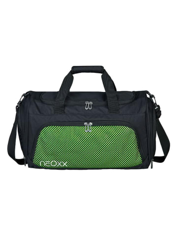 neoxx Sporttasche "All about Neon" in Grün/ Schwarz - (L)43,5 x (H)26 x (T)24 cm