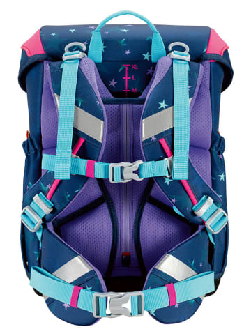 Scout 5-częściowy zestaw szkolny "Neo Set" w kolorze granatowym - 30 x 38 x 27 cm