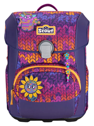 Scout 5tlg. Schulranzen-Set "Neo Set Superflash" in Lila - (B)30 x (H)38 x (T)27 cm