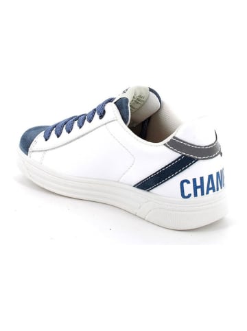 Primigi Leren sneakers wit/donkerblauw