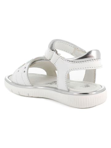 Primigi Skórzane sandały w kolorze białym