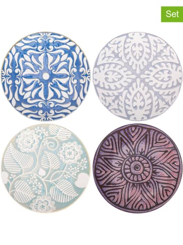 Villa d´Este 4er-Set: Frühstücksteller in Bunt - Ø 22 cm