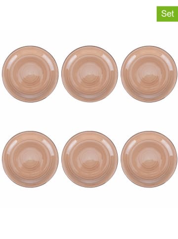 Villa d´Este 6-delige set: dessertborden oranje - Ø 19,3 cm