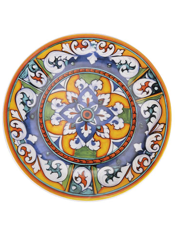 Villa d´Este 6-delige set: fruitborden "La Tradizone" blauw/geel - Ø 21,5 cm