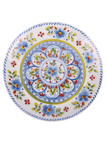 Villa d´Este 6er-Set: Obstteller "Andalusia" in Hellblau/ Gelb - Ø 21,5 cm