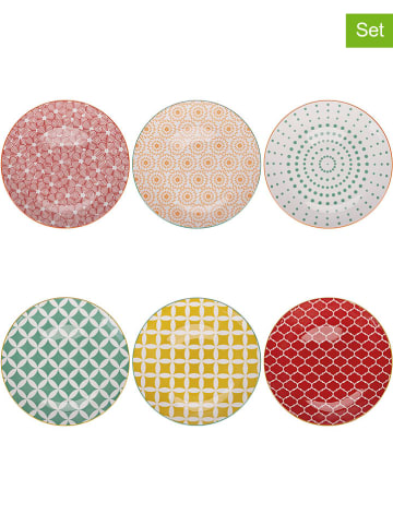 Villa d´Este 6er-Set: Obstteller "Confusion" in Bunt - Ø 19 cm