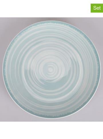 Villa d´Este Talerze obiadowe (6 szt.) "Baita" w kolorze miętowym - Ø 27 cm