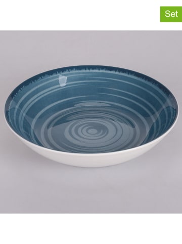 Villa d´Este 6er-Set: Suppenteller "Baita" in Blau - Ø 20,5 cm