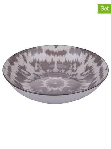 Villa d´Este 6er-Set: Suppenteller "The Grey" in Grau - Ø 20,5 cm