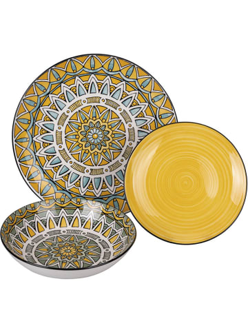 Villa d´Este 18-delig tafelservies "Maya" meerkleurig