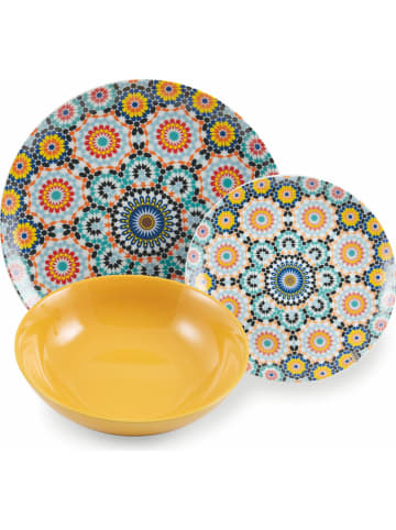 Villa d´Este 18-delig tafelservies "Marrakech" meerkleurig