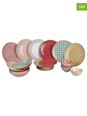 Villa d´Este 24-częściowy zestaw talerzy "Confusion" ze wzorem