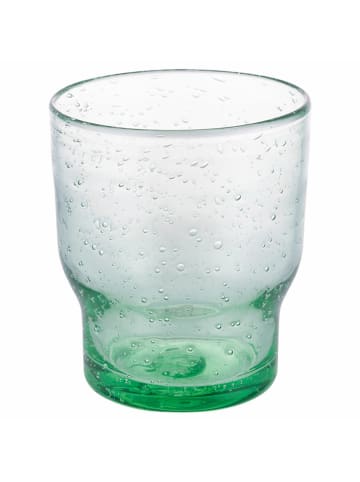 Villa d´Este 6-delige set: waterglazen "Unico" transparant/groen/blauw - 325 ml