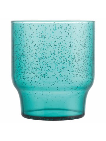 Villa d´Este Szklanki (6 szt.) "Unico Bubbles" w kolorze turkusowym - 325 ml