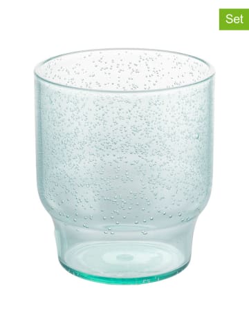 Villa d´Este Szklanki (6 szt.) "Unico" w kolorze turkusowym - 325 ml