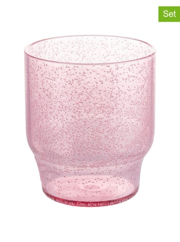 Villa d´Este 6er-Set: Gläser "Bubbles" in Rosa - 325 ml
