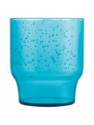 Villa d´Este Szklanki (6 szt.) "Unico Bubbles" w kolorze niebieskim - 325 ml