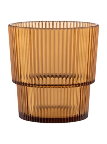 Villa d´Este 12-delige set: glazen "Unico" bruin/lichtbruin/beige - 300 ml