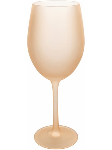 Villa d´Este 6er-Set: Weingläser "Happy Hour" in Hellbraun/ Orange - 550 ml