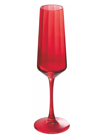 Villa d´Este 6-delige set: sektglazen rood - 250 ml