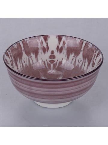 Villa d´Este 6er-Set: Schalen in Weiß/ Lila  - Ø 11,5 cm