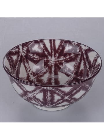 Villa d´Este 6er-Set: Schalen in Weiß/ Lila  - Ø 15,5 cm