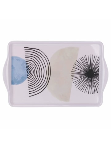 Villa d´Este 2er-Set: Tabletts "Venice Lido" in Blau/ Schwarz/ Weiß