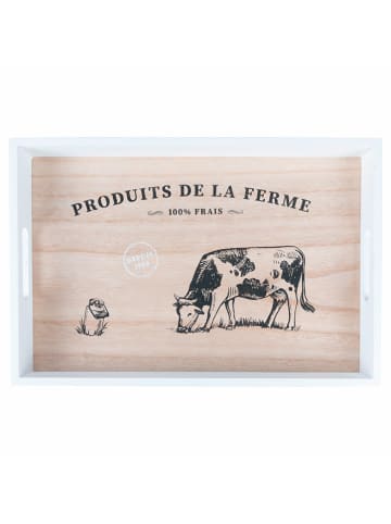 Villa d´Este 3er-Set: Tabletts in Beige/ Hellbraun - (L)45 x (B)30 cm