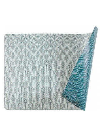 Villa d´Este 6er-Set: Tischsets "Bali" in Petrol - (L)45 x (B)30 cm